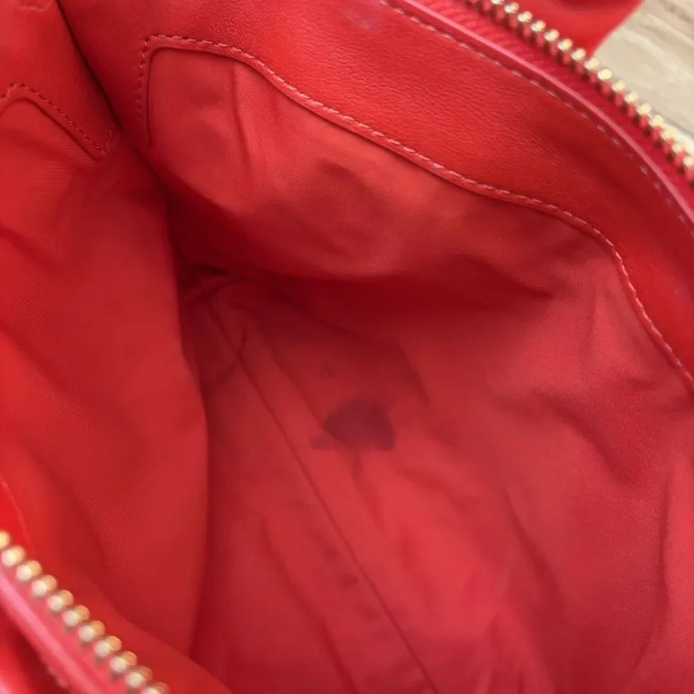 Kate Spade Softwhere Quilted Lambskin Leather Mini Tote Bright Red / No strap